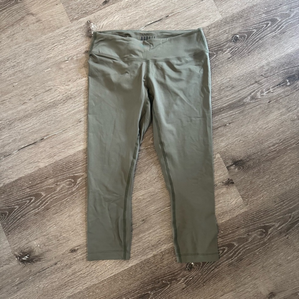 No Bull Olive Green Cropped Leggings